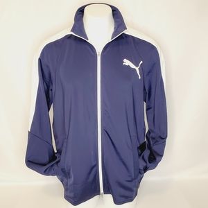 Puma Men's Contrast Jacket Navy/White